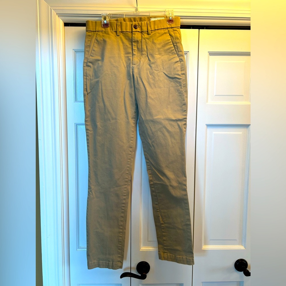 Men’s Gap Performance Chino Tan Slim Fit 31x34 Tan/Khaki